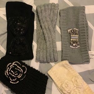 Bundle of five stylish ear warmers!
